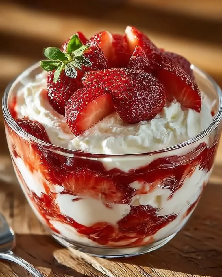 Dessert di Fragole con Yogurt