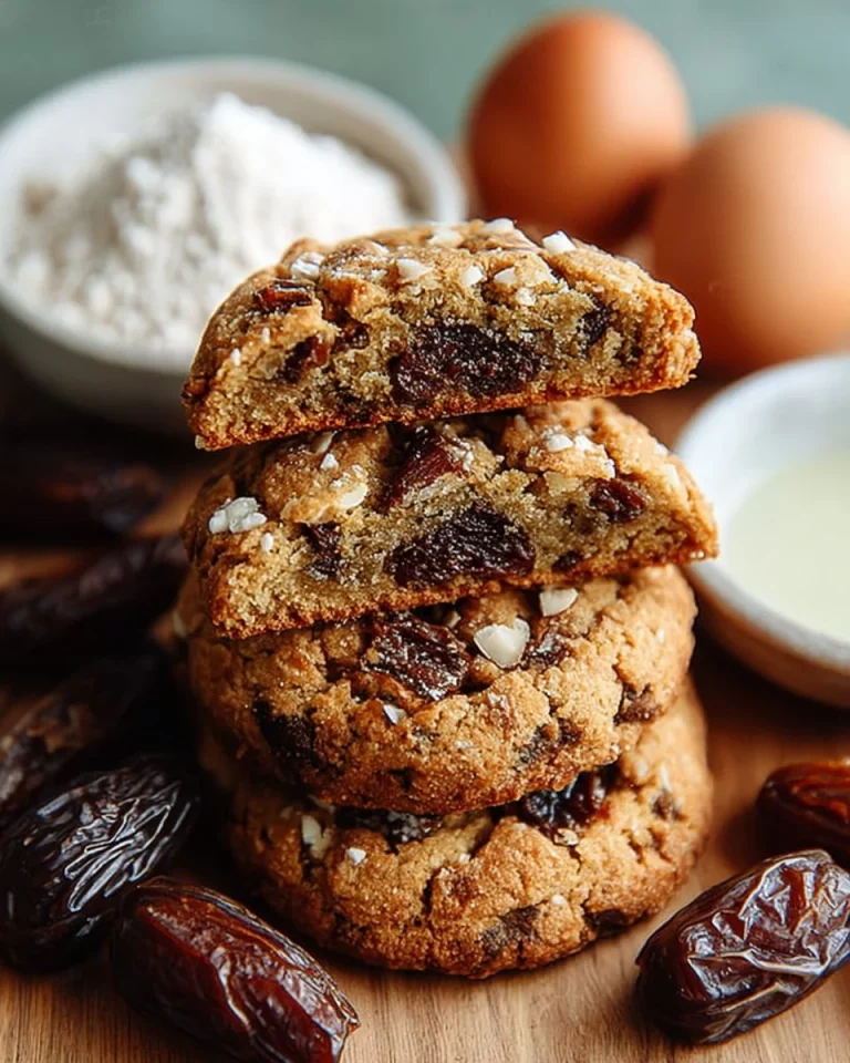 Biscotti alle mandorle con olio d'oliva e datteri appena sfornati