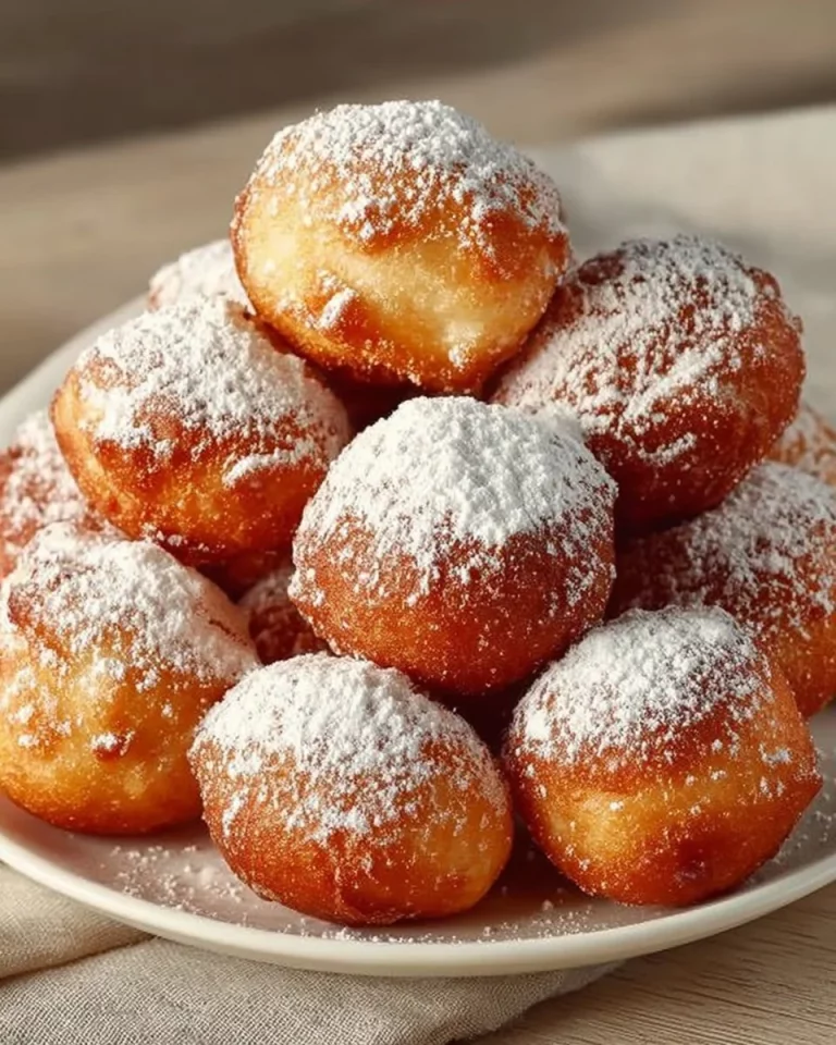 Bignè dolci freschi e ripieni, pronti per essere gustati.