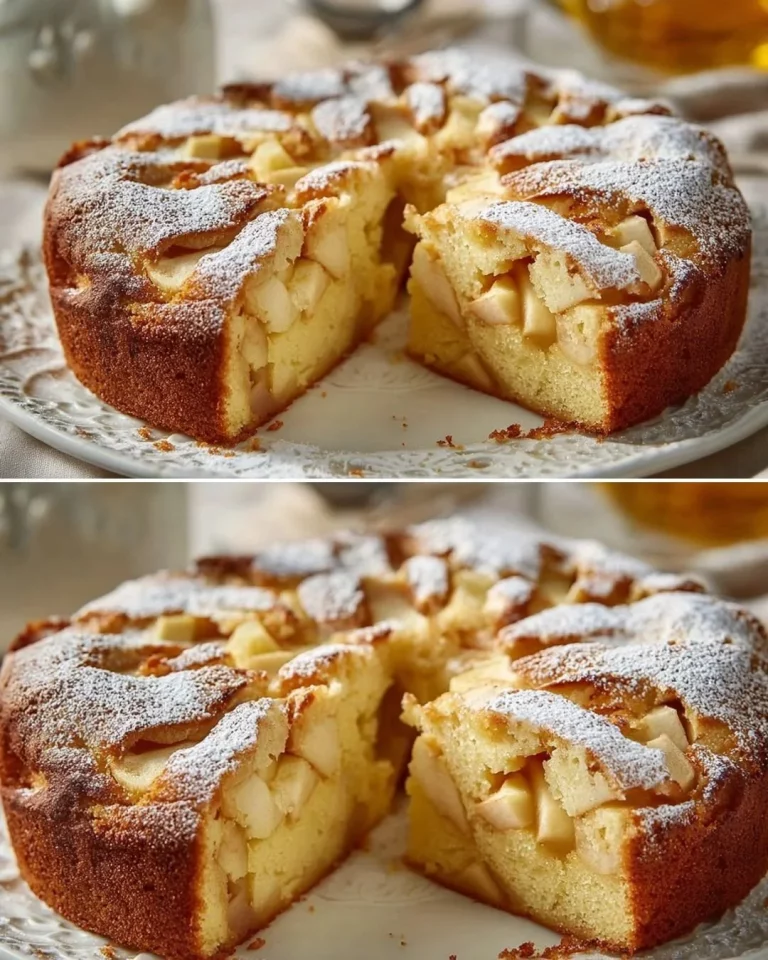 Torta di mele di casa, un dolce tradizionale italiano con mele fresche