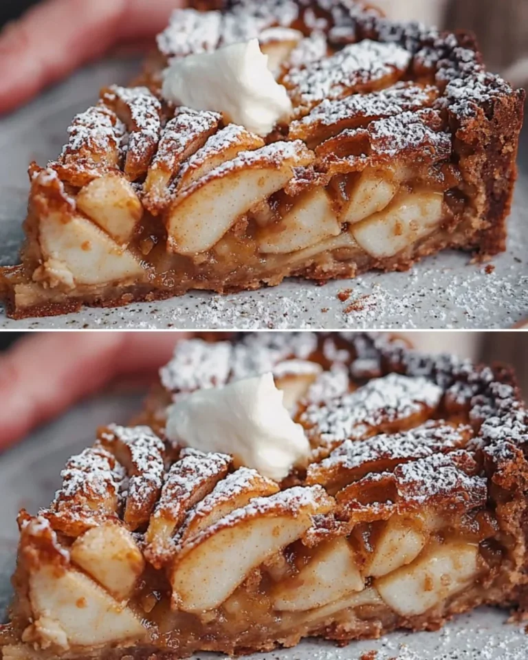 Torta di Mele Senza Glutine decorata con fette di mela fresca