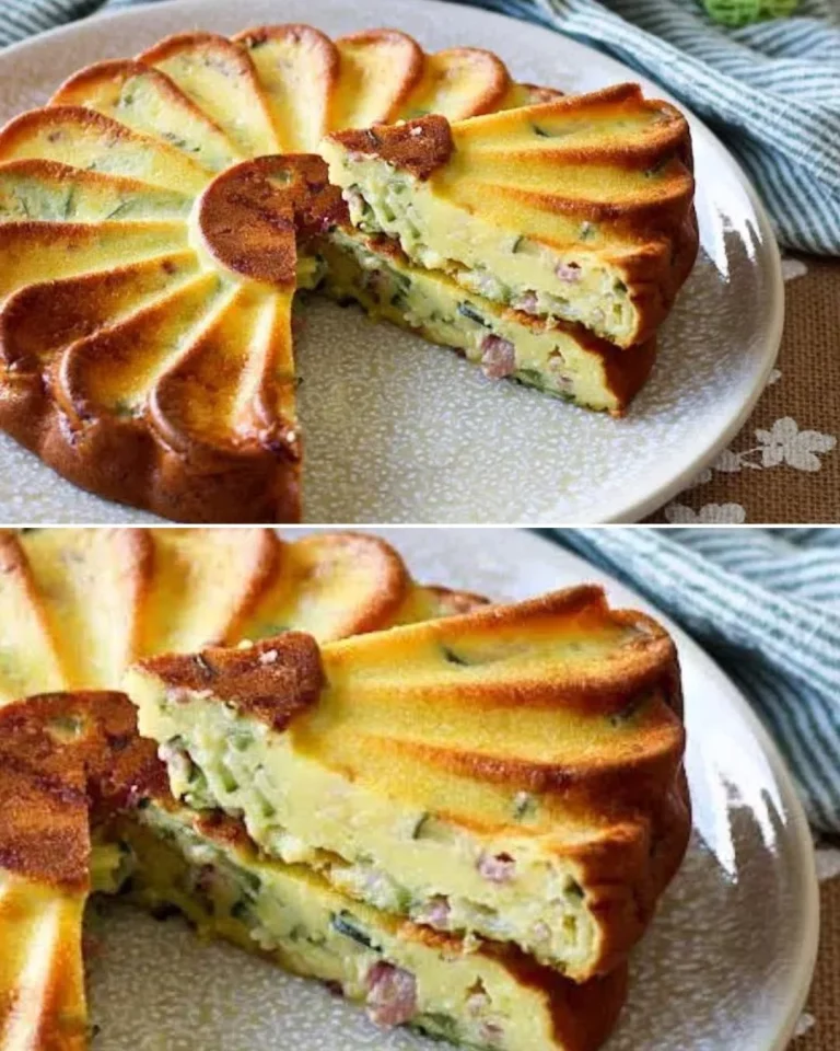 Torta di zucchine e caprino fresca e invitante