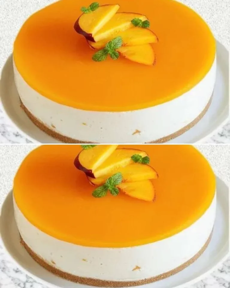 Torta No-Bake alla Pesca, dolce fresco e veloce da preparare