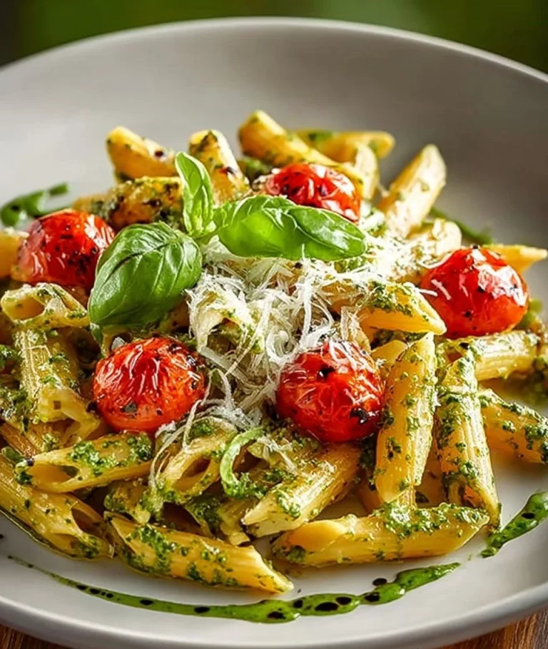 Pasta Fredda alla Caprese con Pesto di Rucola, un piatto estivo fresco e saporito