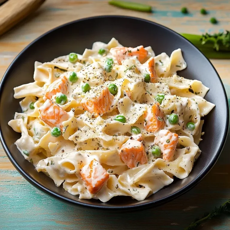 Pasta fredda con salmone, un piatto estivo fresco e saporito.