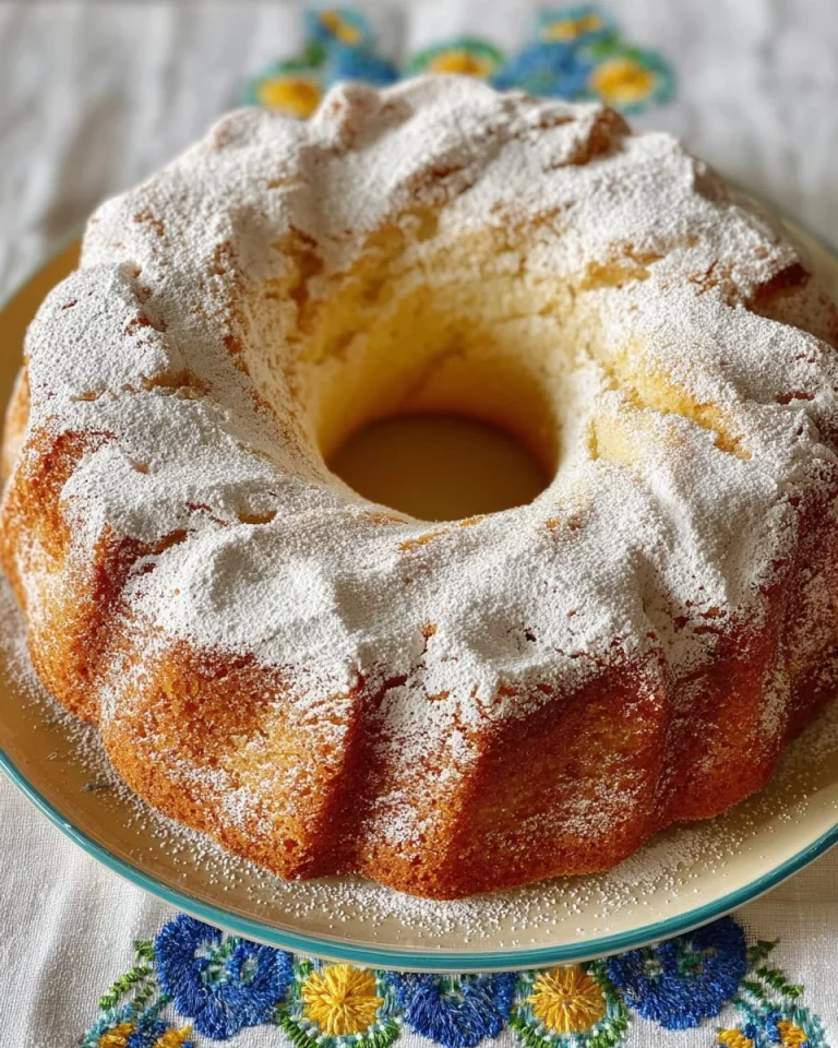 Torta di mele italiana decorata con fettine di mela e zucchero a velo.