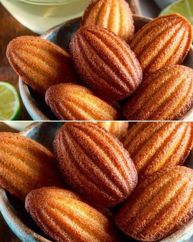 Biscotti di miele e mandorle appena sfornati su un piatto bianco.