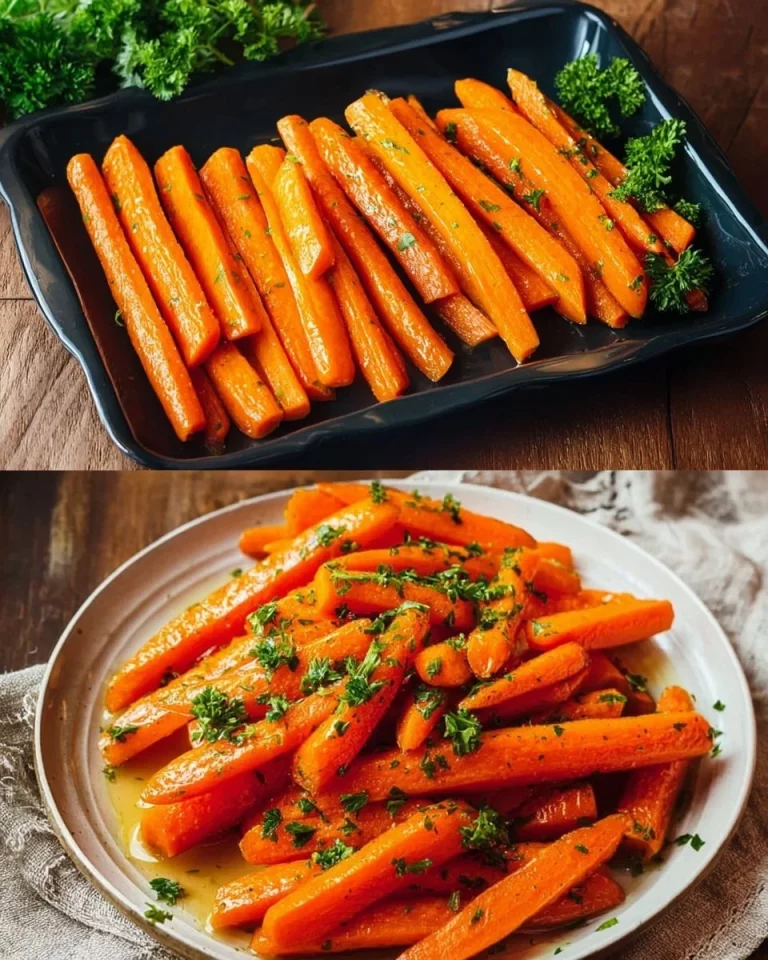 Carote al forno croccanti e aromatiche, perfette come contorno.