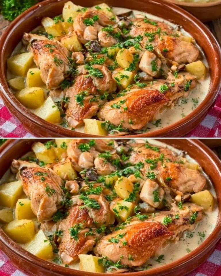 Cosci di Coniglio con Mele Verdi e Panna, piatto gourmet da gustare