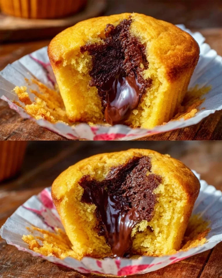 Muffin di Zucca con Cuore di Nutella appena sfornati