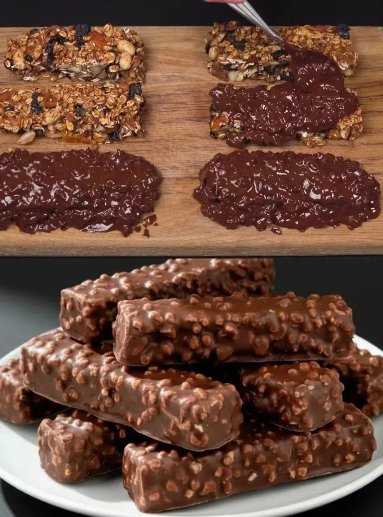 Barrette di avena con banana fresche e appetitose pronte da gustare
