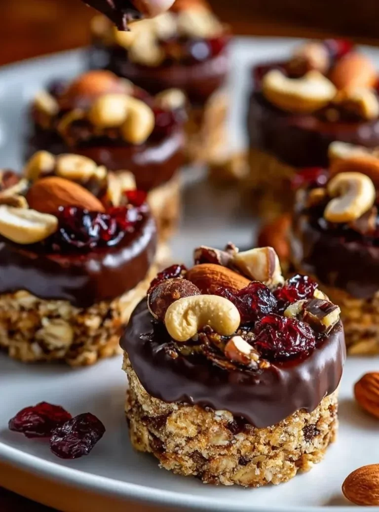 Barrette di avena ricoperte di cioccolato, uno snack sano e gustoso.