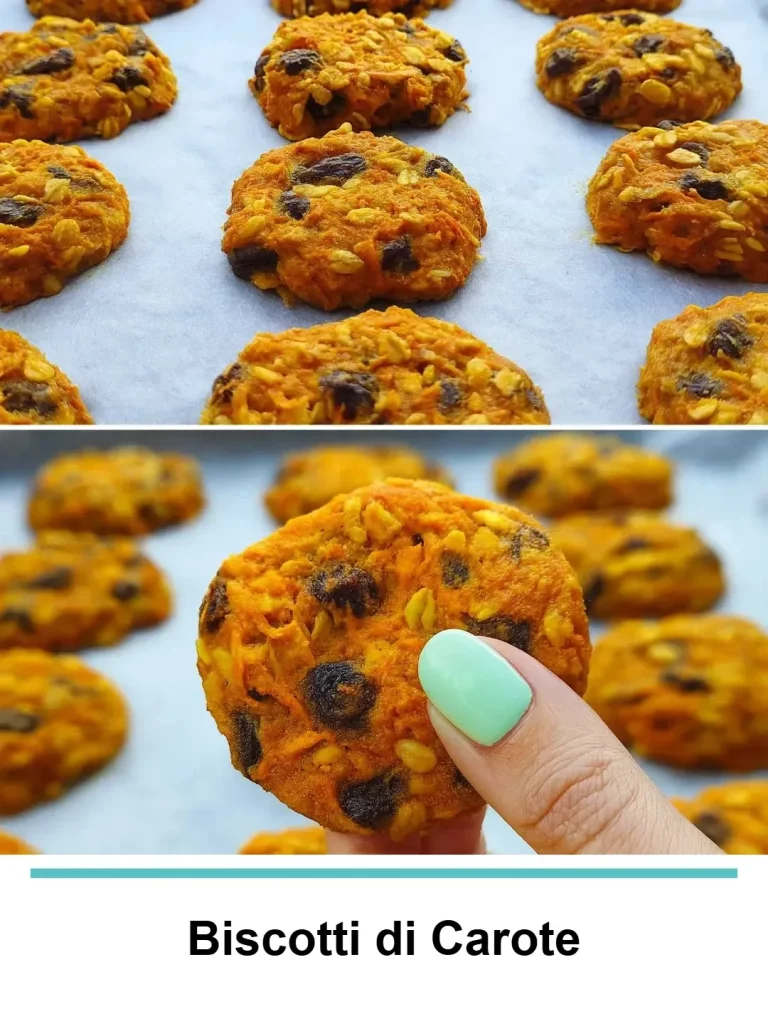 Biscotti di Carote freschi e decorati su un piatto