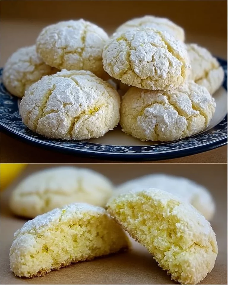 Biscotti marocchini al limone su un piatto elegante