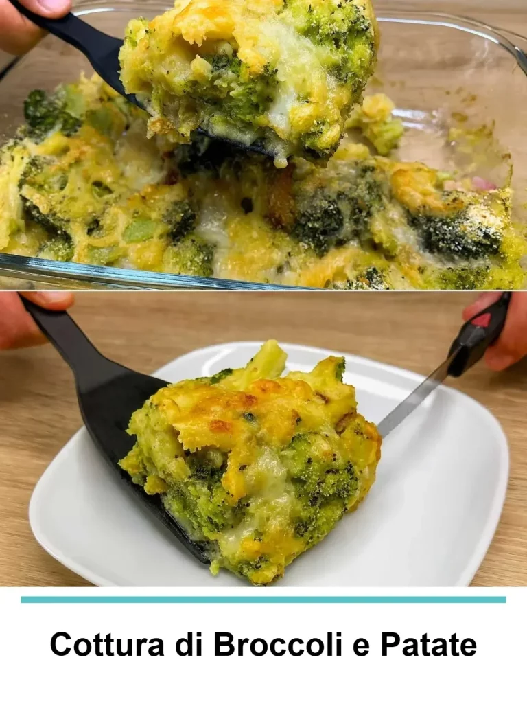Broccoli e patate freschi pronti per la cottura