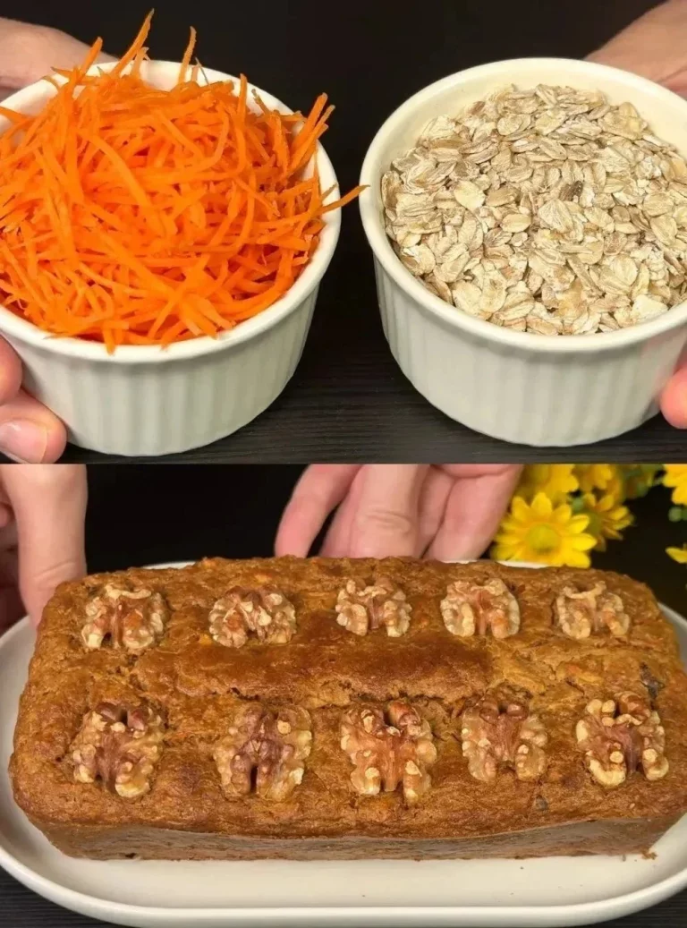 Muffin di carota e noci freschi su un tavolo