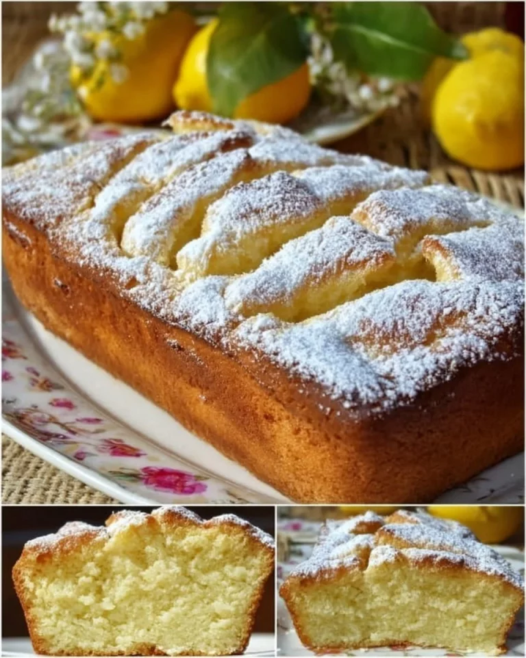 Fetta di torta al limone con glassa citrica e decorazione di limone