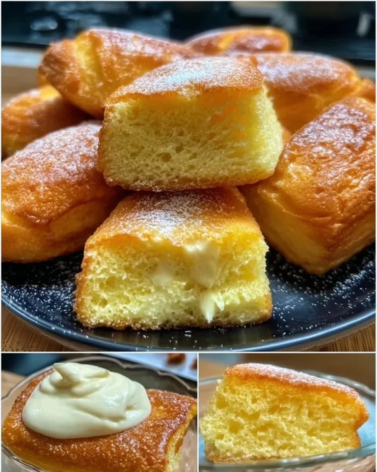 Fetta di Torta della Nonna con crema e pinoli su un piatto