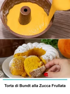 Torta di Bundt alla Zucca Frullata decorata