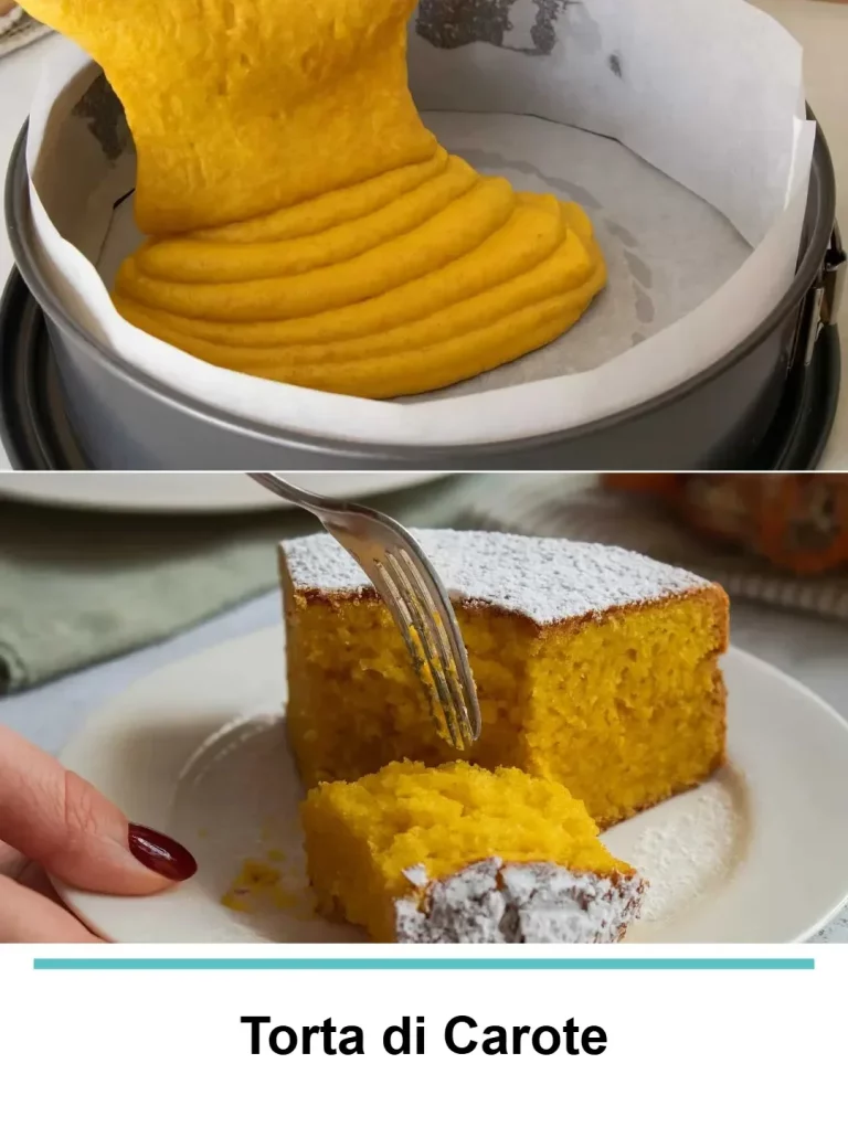 Torta di carote decorata, dolce soffice e profumato