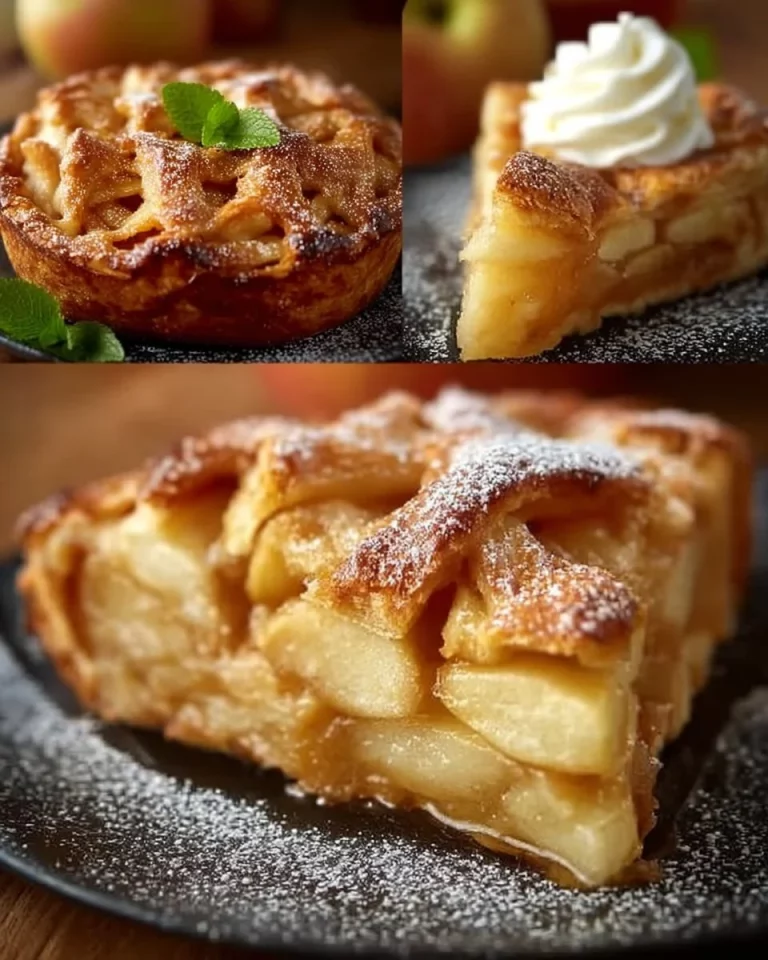 Fetta di Torta di Mele confezionata con mele fresche e spezie