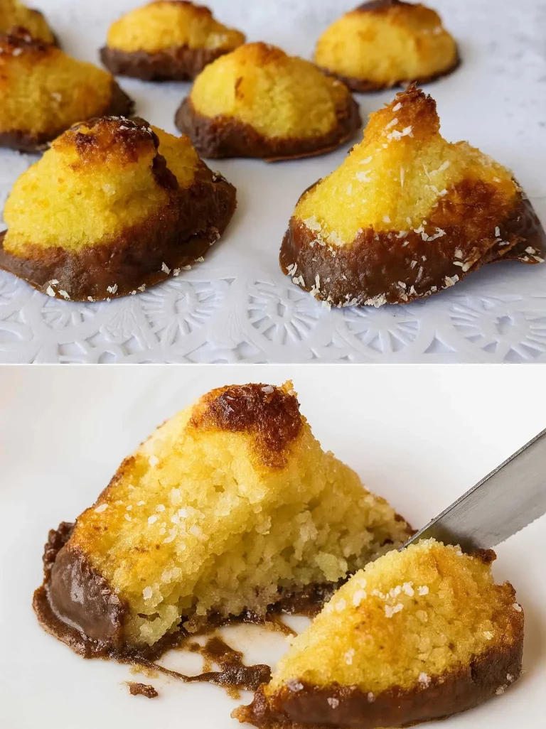 Biscotti al Cocco e Cioccolato freschi e deliziosi su un piatto.