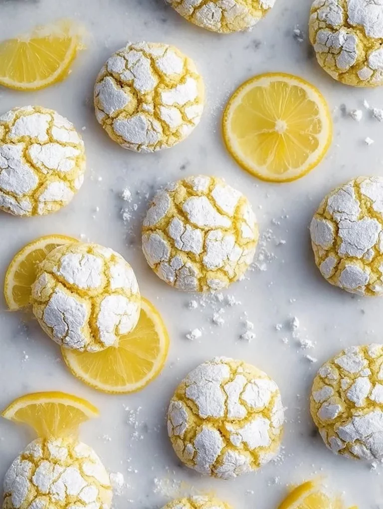 Biscotti al limone freschi e croccanti su un piatto decorativo