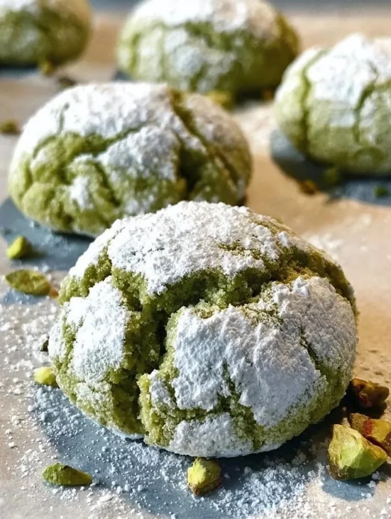 Biscotti al pistacchio croccanti e deliziosi pronti da gustare
