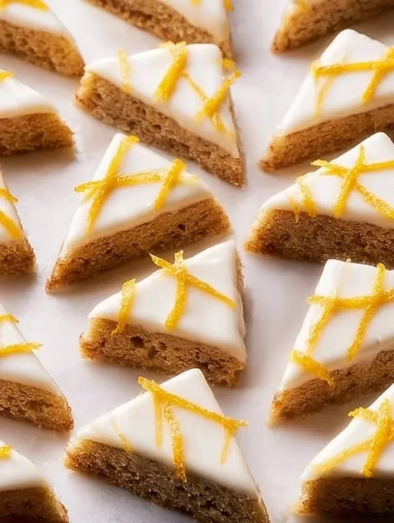 Biscotti all'arancia dorati su un piatto bianco