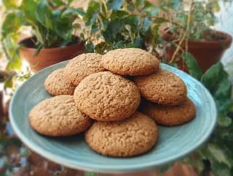 Biscotti vegani Campurriani freschi su un piatto