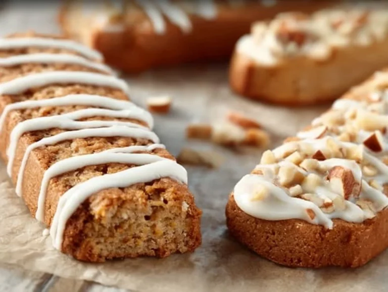 Biscotti di acero e noci pecans appena sfornati su un piatto