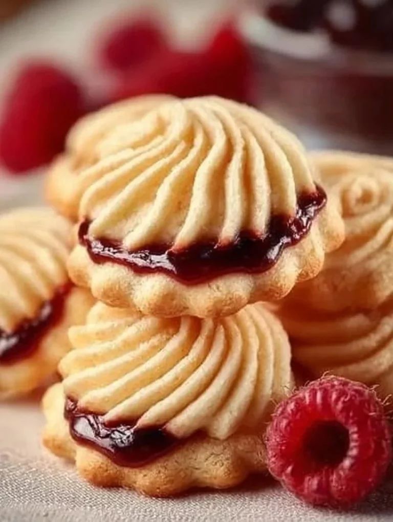 Biscotti di Vienna freschi e croccanti su un piatto decorativo