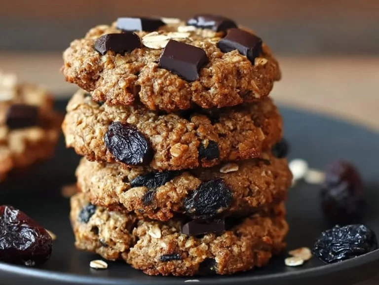 Biscotti morbidi di banana e avena senza zucchero e senza farina