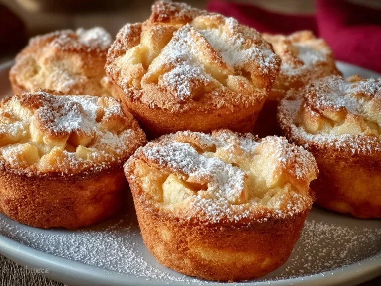 Muffin alle mele soffici senza glutine e senza burro su un piatto