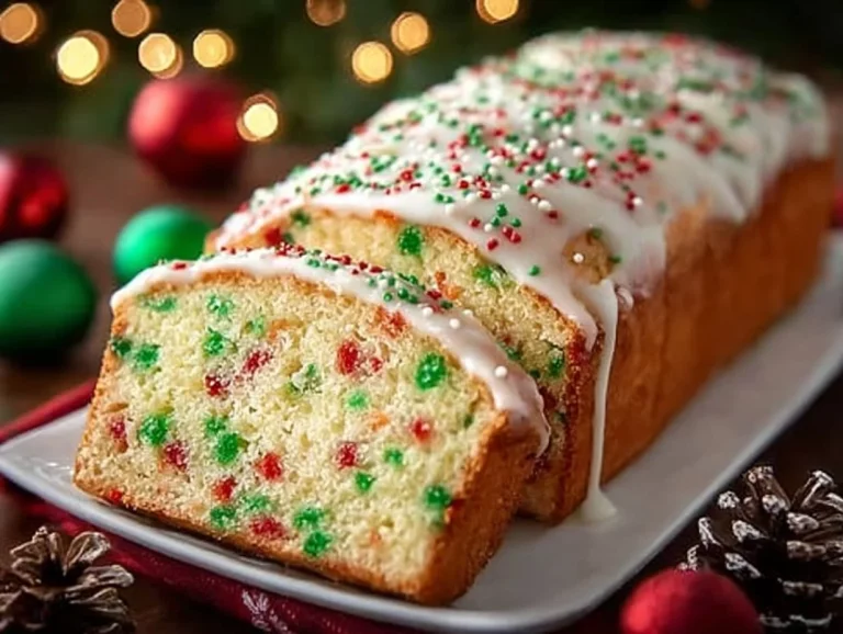 Pane Festivo decorato con sprinkles colorati per le feste