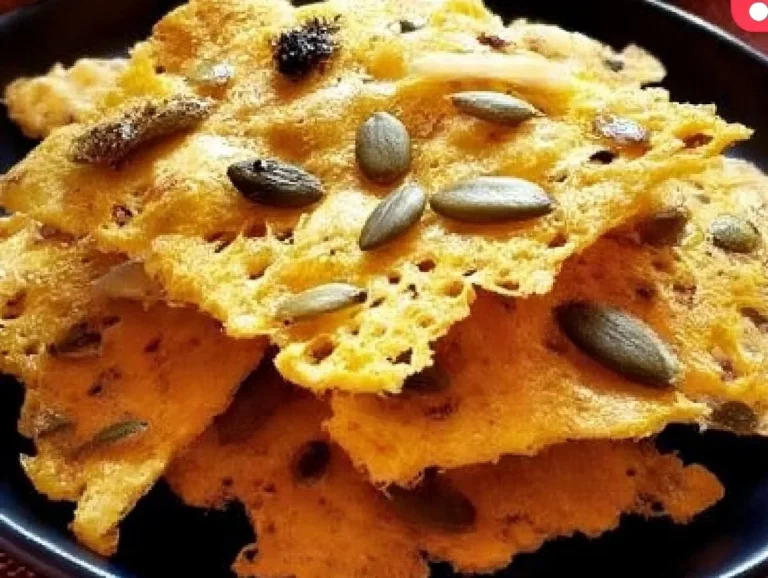 Chips di formaggio con semi di zucca croccanti e gustose
