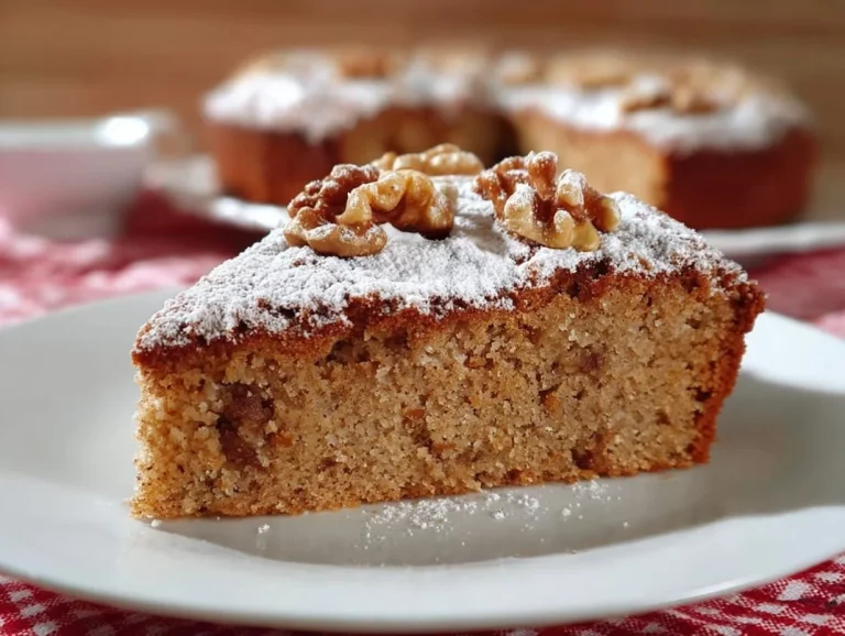 Torta di noci senza lievito e farina, dolce rustico e delizioso