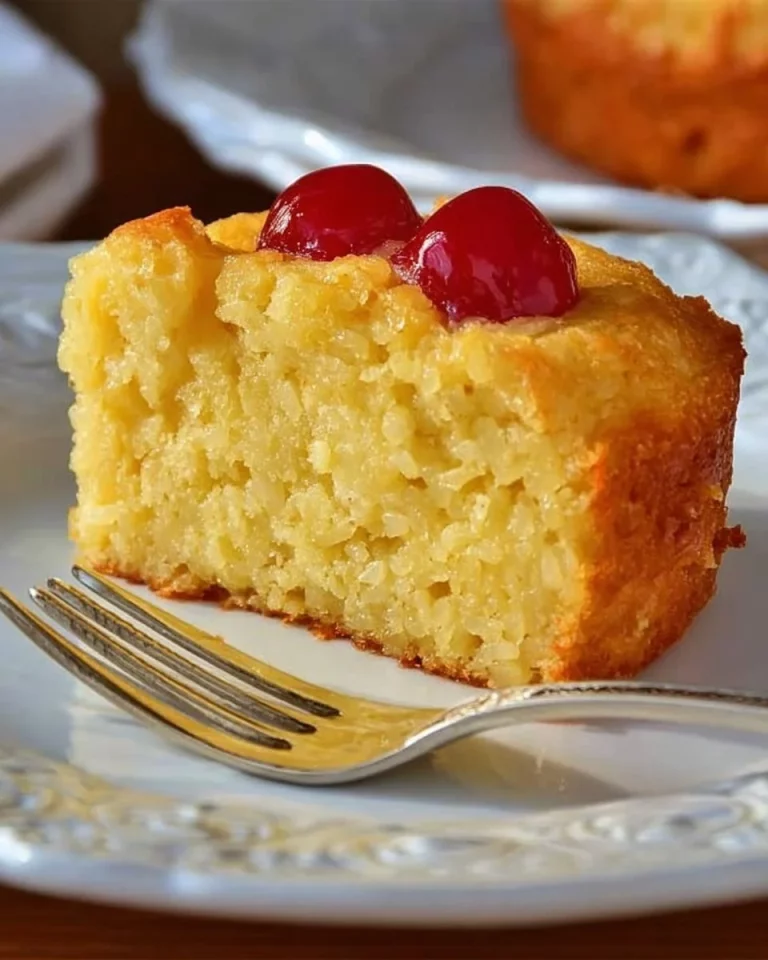 Fetta di torta di riso servita su piatto bianco con decorazioni