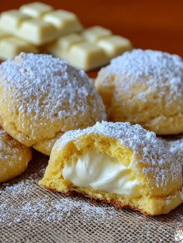Biscotti al cocco con cuore di cioccolato bianco su un piatto