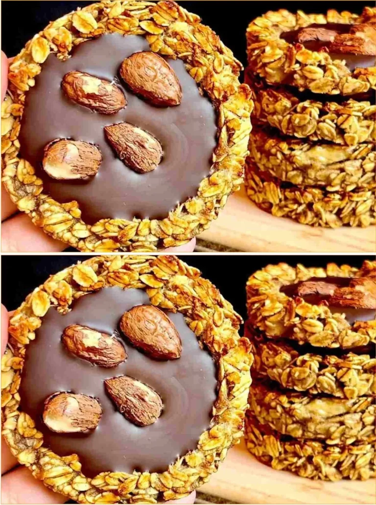 Biscotti alla Banana e Cioccolato freschi su un tavolo di legno