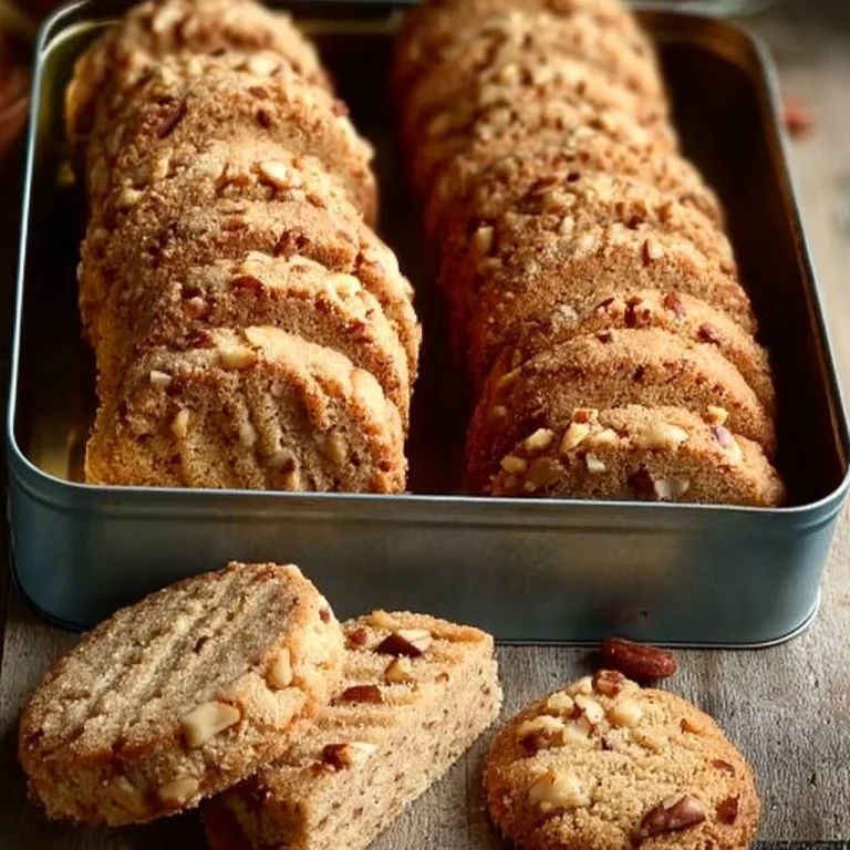 Biscotti alle nocciole croccanti e deliziosi in un piatto