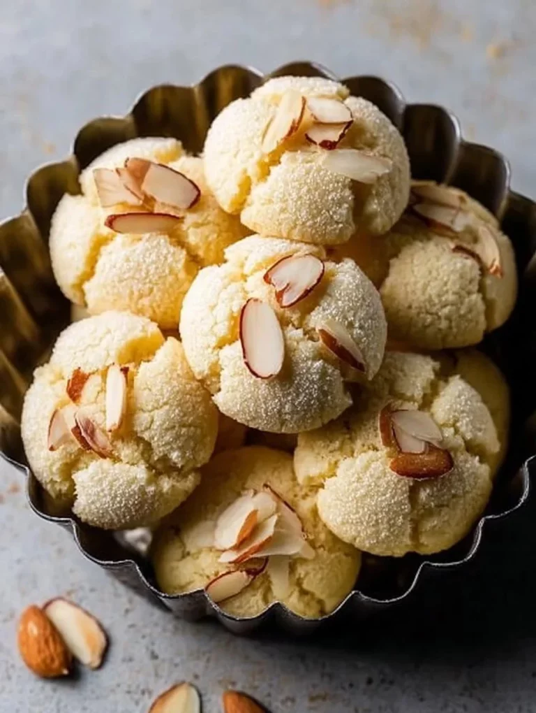 Biscotti Amaretti Morbidi freschi e deliziosi su un piatto
