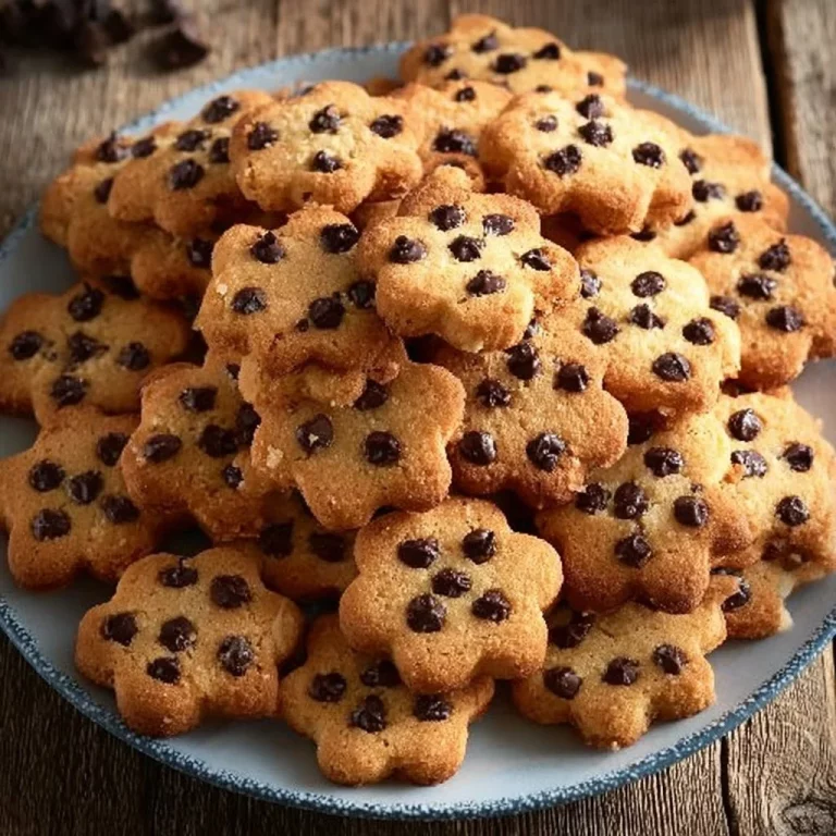 Biscotti integrali senza zucchero al cioccolato fondente appena sfornati