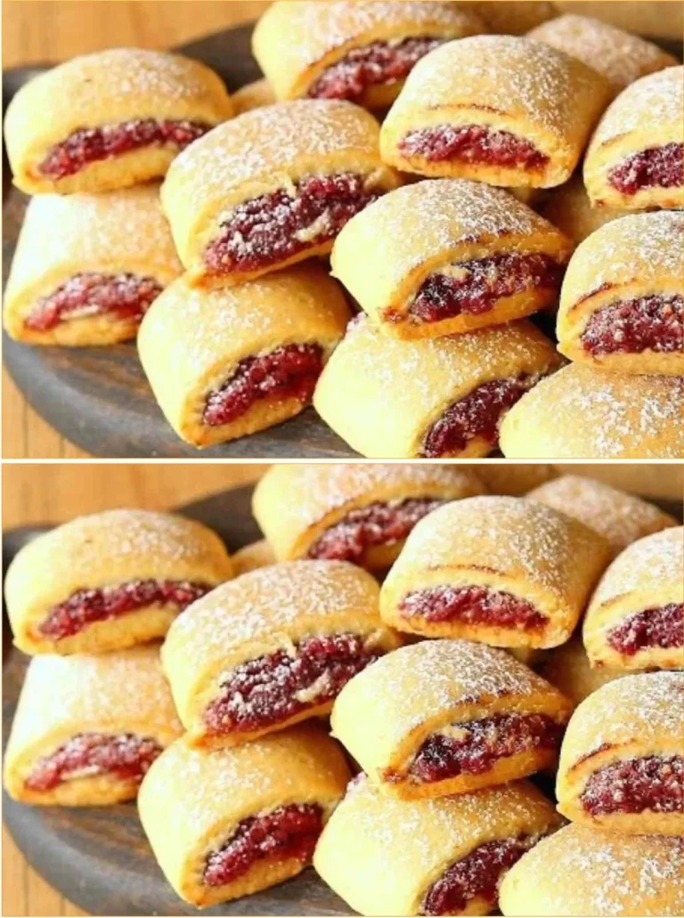 Biscotti ripieni di frutta freschi e deliziosi