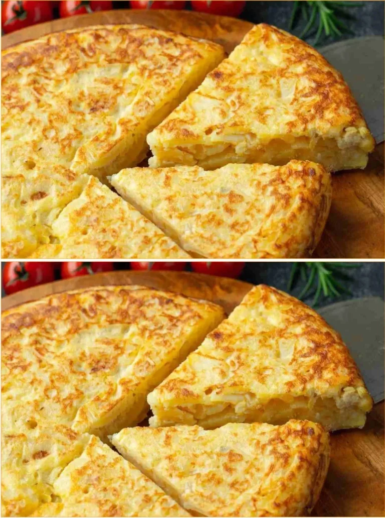 Frittata Calabrese di Patate servita calda con verdure fresche