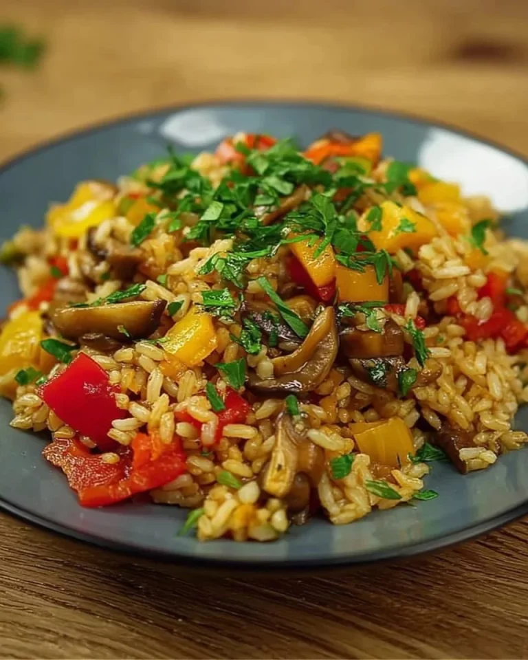 Funghi con Riso in Padella, piatto semplice e gustoso