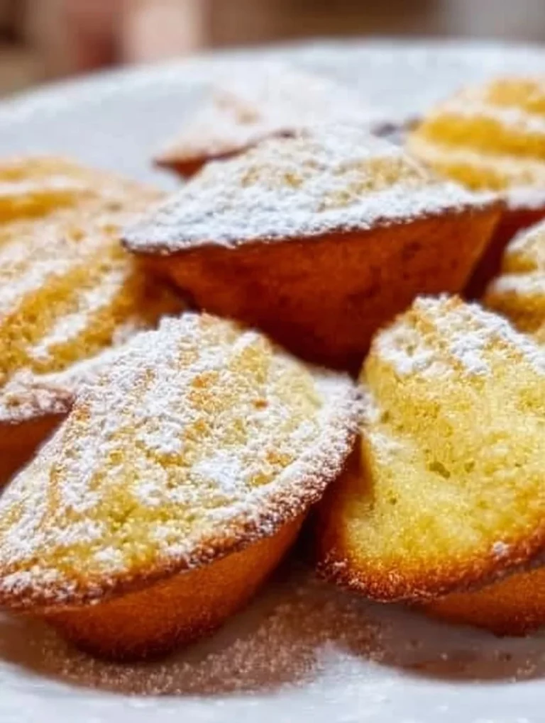 Ricetta di madeleine senza glutine su un piatto decorativo