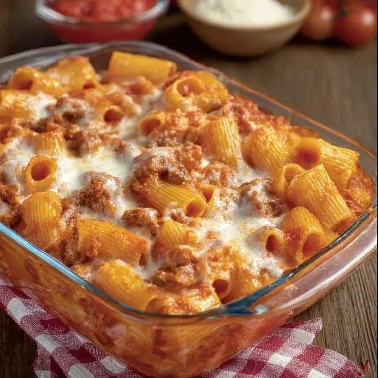 Pasta al forno saporita preparata secondo la ricetta di Benedetta