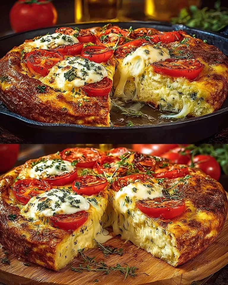 Pizza in padella di zucchine con ingredienti freschi e colorati