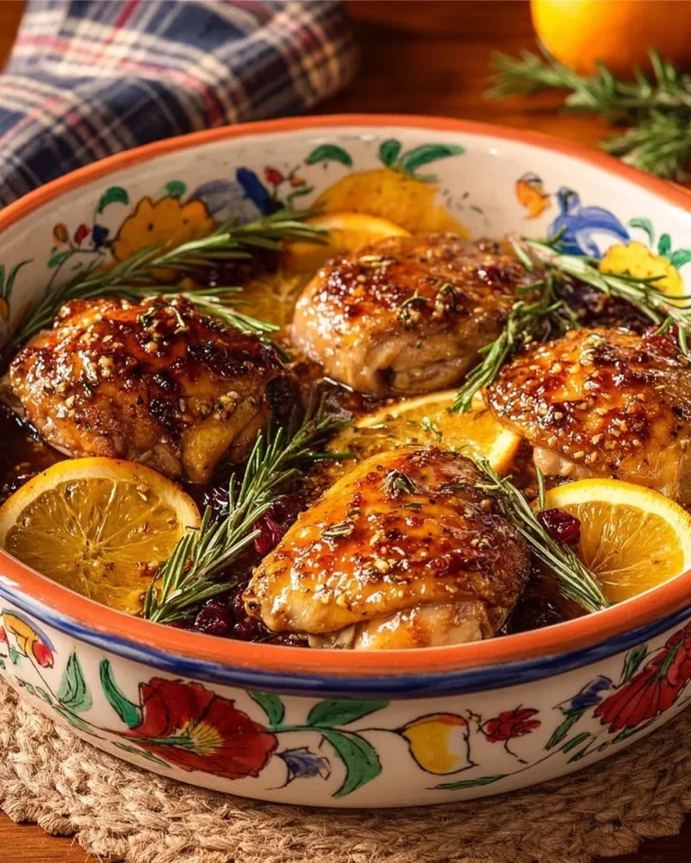 Pollo al Miele e Arancia, un piatto delizioso e aromatico.
